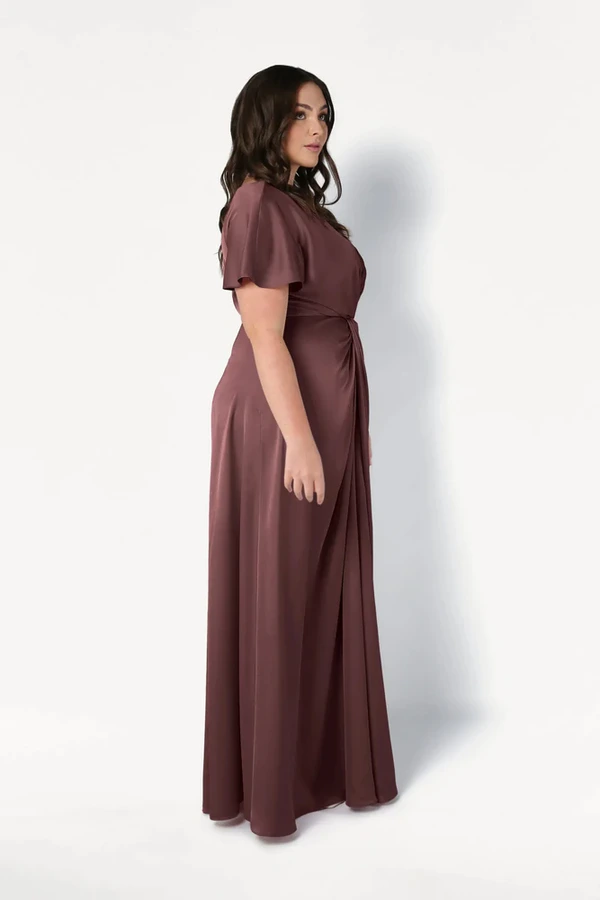 camilla-chocolate-brown-brown-bridesmaid-dress-thth-curve-side Camilla Chocolate Brown Brown Bridesmaid Dress By TH&TH Curve Side