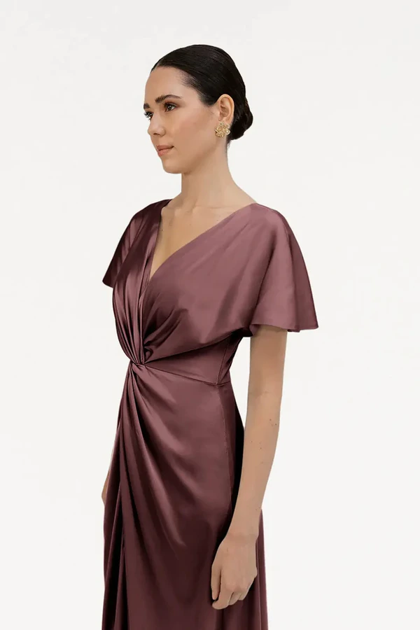camilla-chocolate-brown-brown-bridesmaid-dress-thth-front-detail Camilla Chocolate Brown Brown Bridesmaid Dress By TH&TH Front Detail
