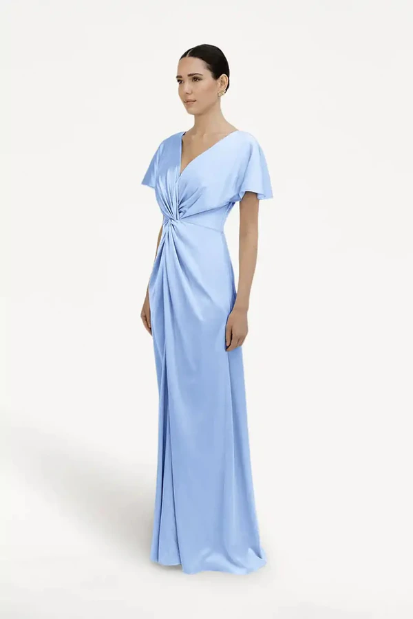 camilla-dusty-blue-blue-bridesmaid-dress-thth-back Camilla Dusty Blue Blue Bridesmaid Dress By TH&TH Back