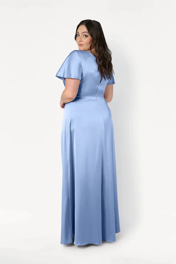 camilla-dusty-blue-blue-bridesmaid-dress-thth-curve-back-side Camilla Dusty Blue Blue Bridesmaid Dress By TH&TH Curve Back Side