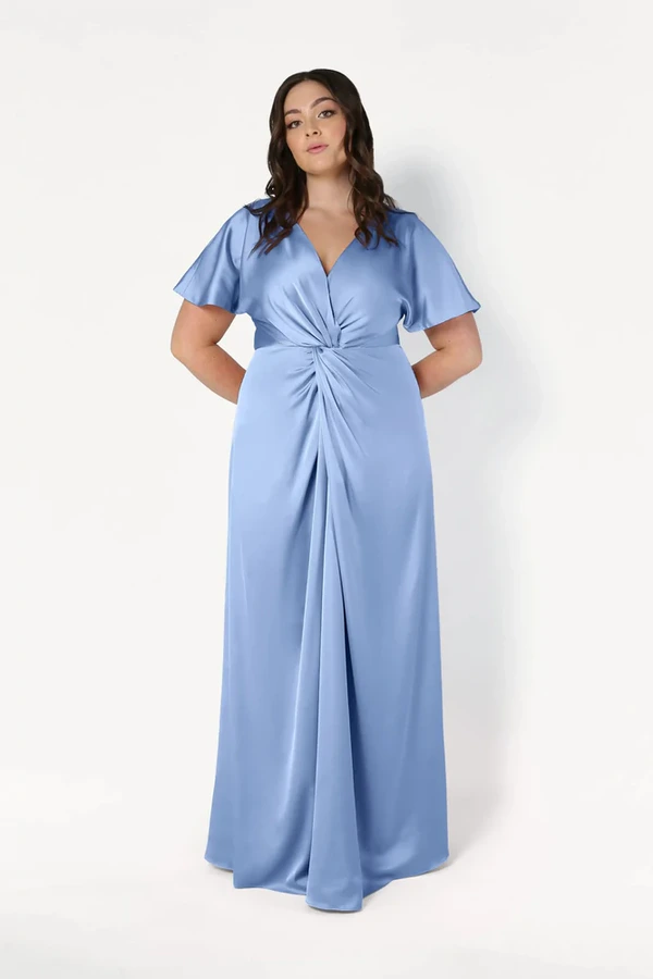 camilla-dusty-blue-blue-bridesmaid-dress-thth-curve-front-2 Camilla Dusty Blue Blue Bridesmaid Dress By TH&TH Curve Front 2