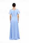 Camilla Dusty Blue Blue Bridesmaid Dress By TH&TH Side Front