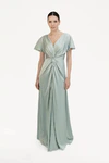 Camilla Dusty Eucalyptus Green Bridesmaid Dress By TH&TH Front