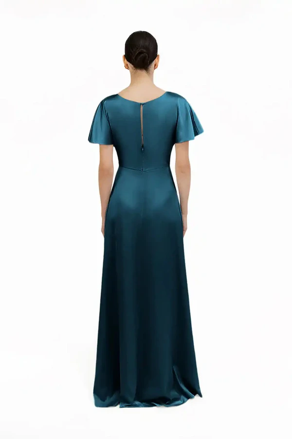 camilla-emerald-green-bridesmaid-dress-thth-back Camilla Emerald Green Bridesmaid Dress By TH&TH Back