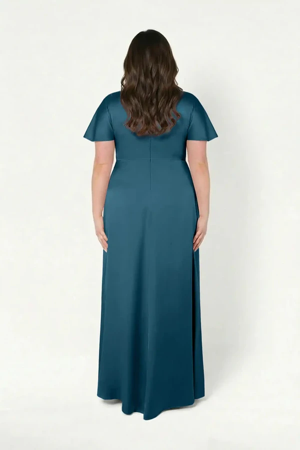 camilla-emerald-green-bridesmaid-dress-thth-curve-back Camilla Emerald Green Bridesmaid Dress By TH&TH Curve Back
