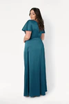 Camilla Emerald Green Bridesmaid Dress By TH&TH Curve Back Side