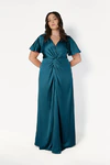 Camilla Emerald Green Bridesmaid Dress By TH&TH Curve Front 2