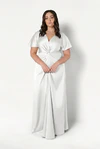 Camilla Ivory Neutral Bridesmaid Dress By TH&TH Curve Front