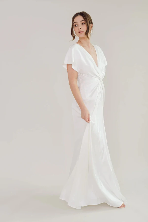 camilla-ivory-neutral-bridesmaid-dress-thth-front-2 Camilla Ivory Neutral Bridesmaid Dress By TH&TH Front 2