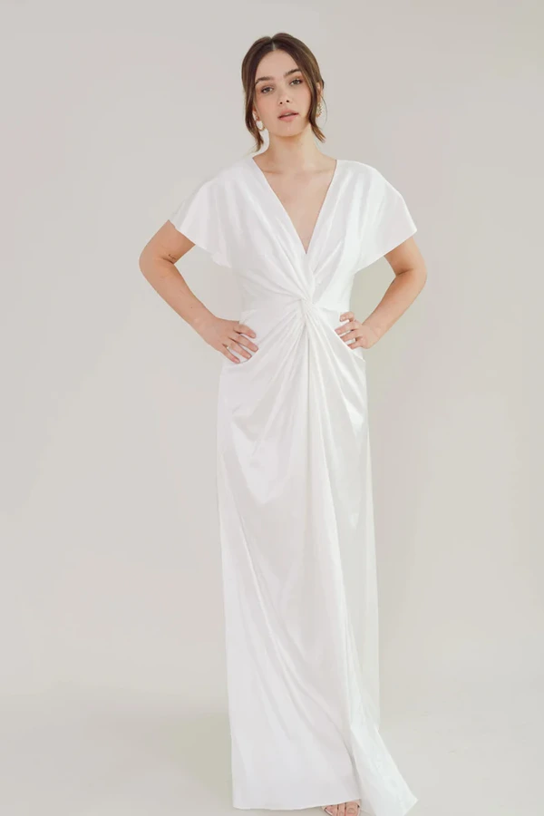 camilla-ivory-neutral-bridesmaid-dress-thth-front-hip-2 Camilla Ivory Neutral Bridesmaid Dress By TH&TH Front Hip 2