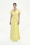 Camilla Limoncello Neutral Bridesmaid Dress By TH&TH Front