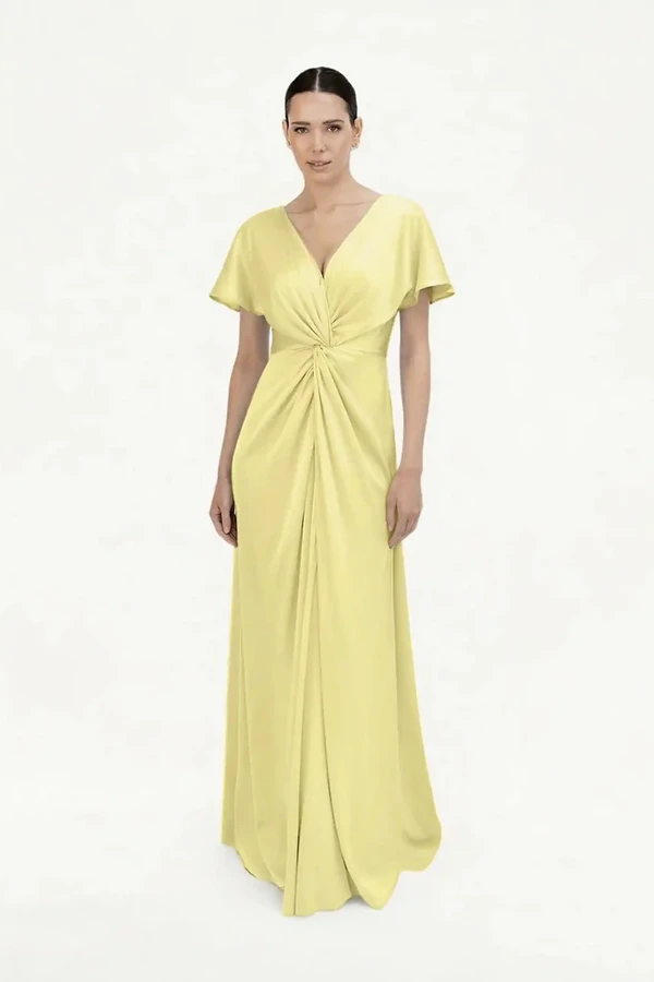 camilla-limoncello-neutral-bridesmaid-dress-thth-front Camilla Limoncello Neutral Bridesmaid Dress By TH&TH Front