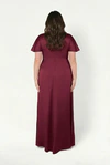 Camilla Merlot Burgundy Bridesmaid Dress By TH&TH Curve Back