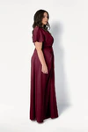 Camilla Merlot Burgundy Bridesmaid Dress By TH&TH Curve Side