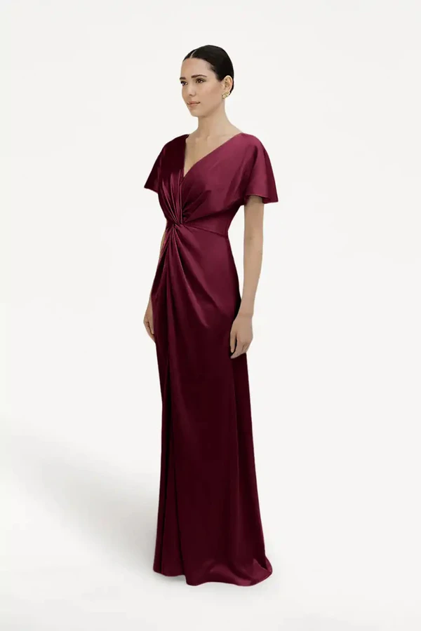camilla-merlot-burgundy-bridesmaid-dress-thth-side-front Camilla Merlot Burgundy Bridesmaid Dress By TH&TH Side Front