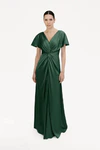 Camilla Olive Green Bridesmaid Dress By TH&TH Front