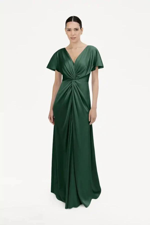 camilla-olive-green-bridesmaid-dress-thth-front Camilla Olive Green Bridesmaid Dress By TH&TH Front