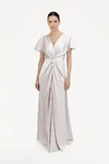 Camilla Oyster Neutral Bridesmaid Dress By TH&TH Front