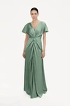 Camilla Sage Green Bridesmaid Dress By TH&TH Front