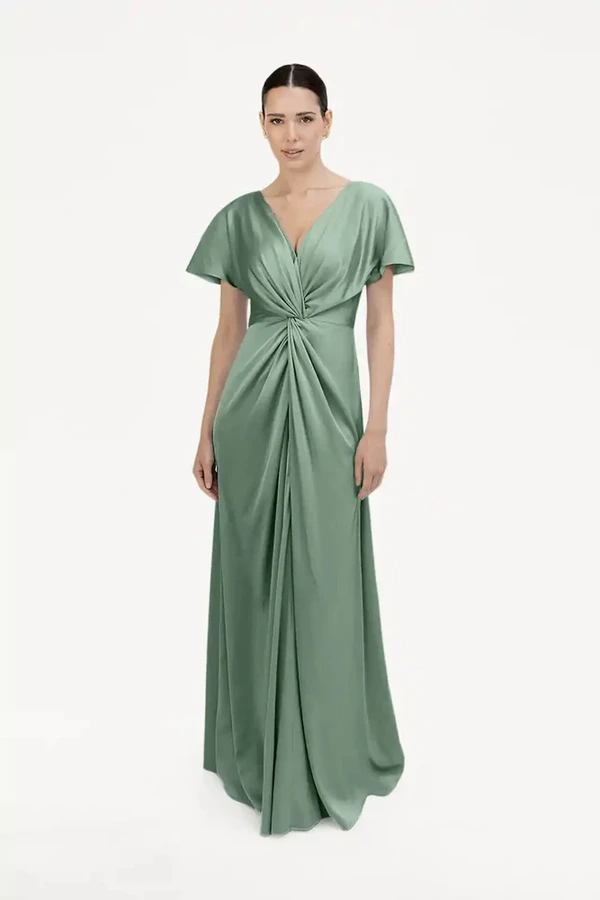 camilla-sage-green-bridesmaid-dress-thth-front Camilla Sage Green Bridesmaid Dress By TH&TH Front