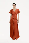 Camilla Terracotta Neutral Bridesmaid Dress By TH&TH Front
