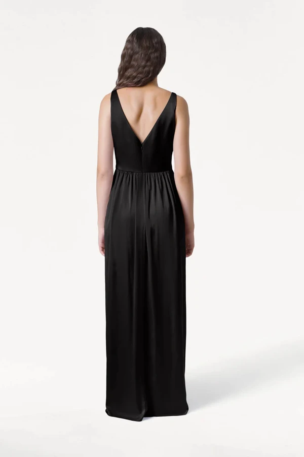 Carmen Black Back Bridesmaid Dress by TH&TH Carmen Black black bridesmaid dress by TH&TH, back view