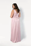 Carmen Blush Pink pink bridesmaid dress by TH&TH, curve back view