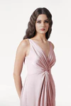 Carmen Blush Pink pink bridesmaid dress by TH&TH, detail 2 view