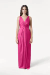 Carmen Cerise pink bridesmaid dress by TH&TH, front view