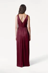 Carmen Merlot merlot bridesmaid dress by TH&TH, back view