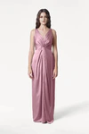 Carmen Rose Pink pink bridesmaid dress by TH&TH, front view