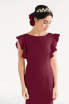 Cecelia Burgundy Bridesmaid Dress by TH&TH – View