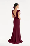 Cecelia Burgundy Bridesmaid Dress by TH&TH – View