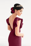 Cecelia Burgundy Bridesmaid Dress by TH&TH – View