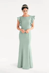 Cecelia Green Bridesmaid Dress by TH&TH – Front