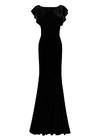 Cecelia Velvet Black Bridesmaid Dress by TH&TH – View