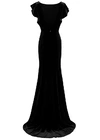 Cecelia Velvet Black Bridesmaid Dress by TH&TH – View
