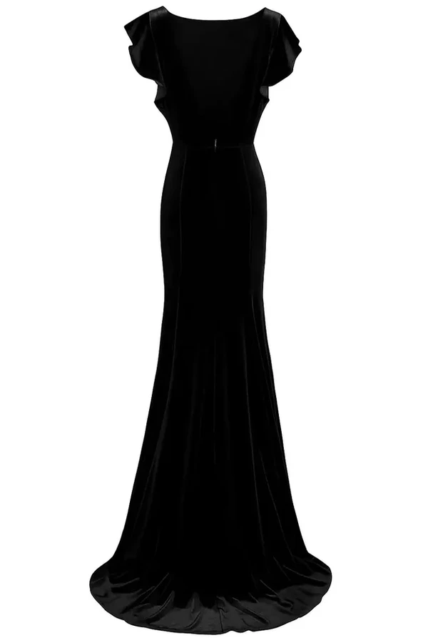 Cecelia Velvet Black Bridesmaid Dress by TH&TH – View Cecelia Velvet Black Bridesmaid Dress by TH&TH – View