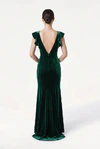Cecelia Velvet Bridesmaid Dress in Forest Green | Bridesmaids Only