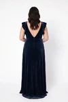 Cecelia Velvet Blue Bridesmaid Dress by TH&TH – View