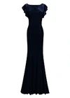 Cecelia Velvet Blue Bridesmaid Dress by TH&TH – View