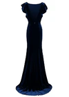 Cecelia Velvet Blue Bridesmaid Dress by TH&TH – View