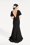 Celeste Black Bridesmaid Dress by TH&TH – Back
