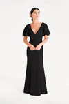 Celeste Black Bridesmaid Dress by TH&TH – Front