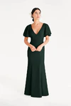 Celeste Green Bridesmaid Dress by TH&TH – Front