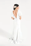 Celeste Neutral Bridesmaid Dress by TH&TH – Back