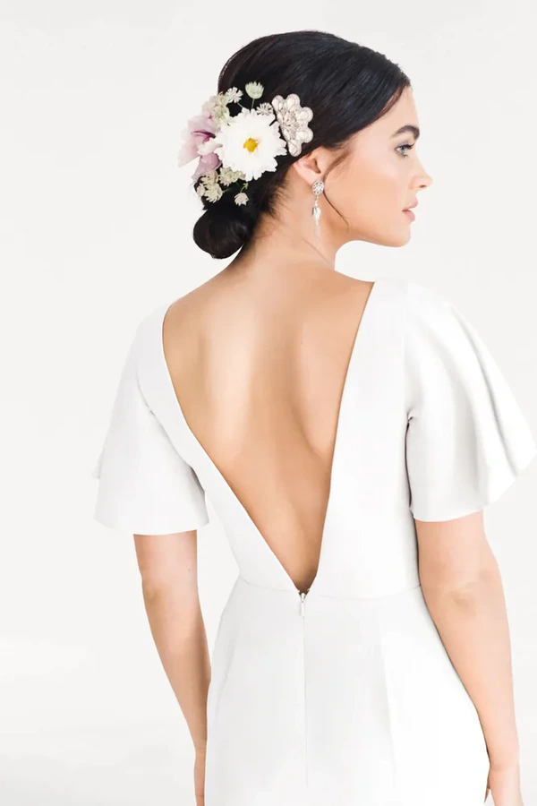 Celeste Neutral Bridesmaid Dress by TH&TH – Detail Celeste Neutral Bridesmaid Dress by TH&TH – Detail
