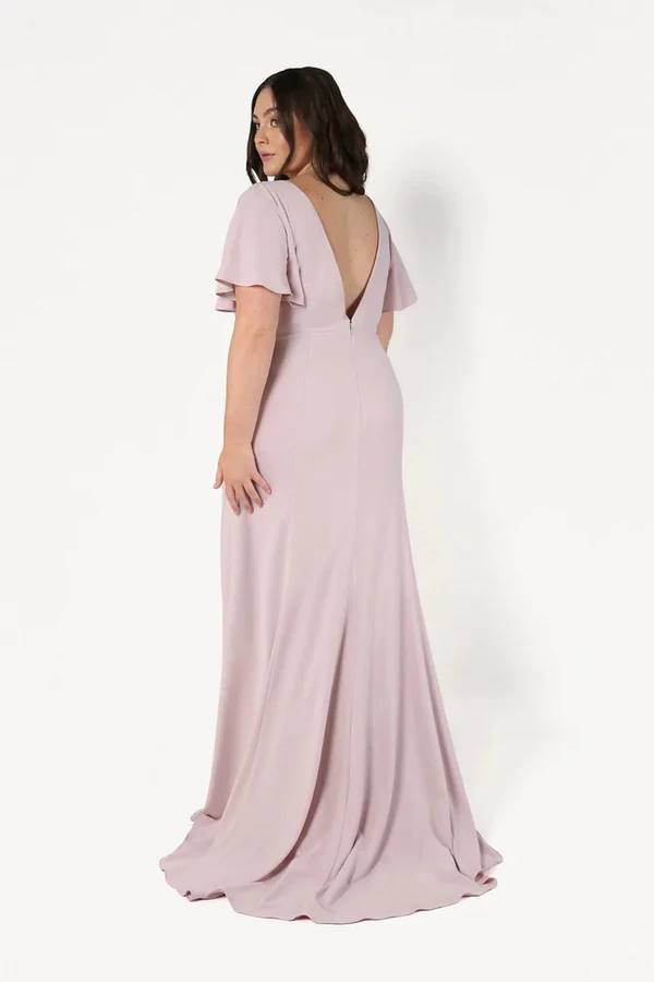 Celeste Pink Bridesmaid Dress by TH&TH – Curve Back Celeste Pink Bridesmaid Dress by TH&TH – Curve Back