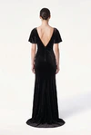 Celeste Velvet Black Bridesmaid Dress by TH&TH – Back