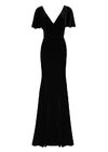 Celeste Velvet Black Bridesmaid Dress by TH&TH – Detail